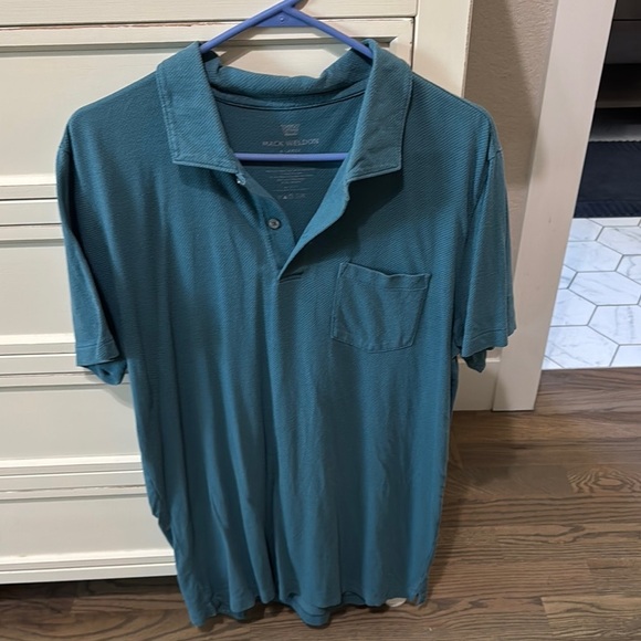 Mack Weldon Other - Mack Weldon Blue Polo Shirt Soft Knit Casual
